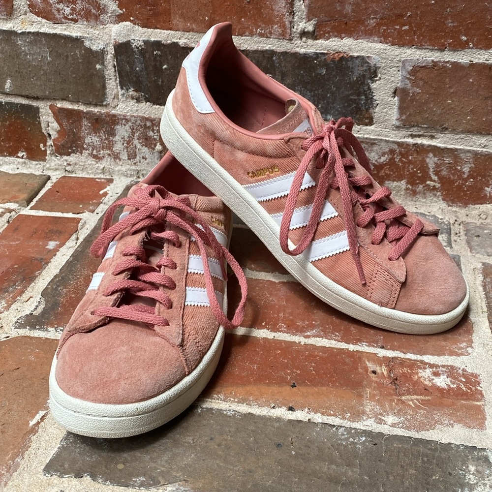 Adidas Campus Tactile Rose Sneakers Size 7.5 “Raw Pink”